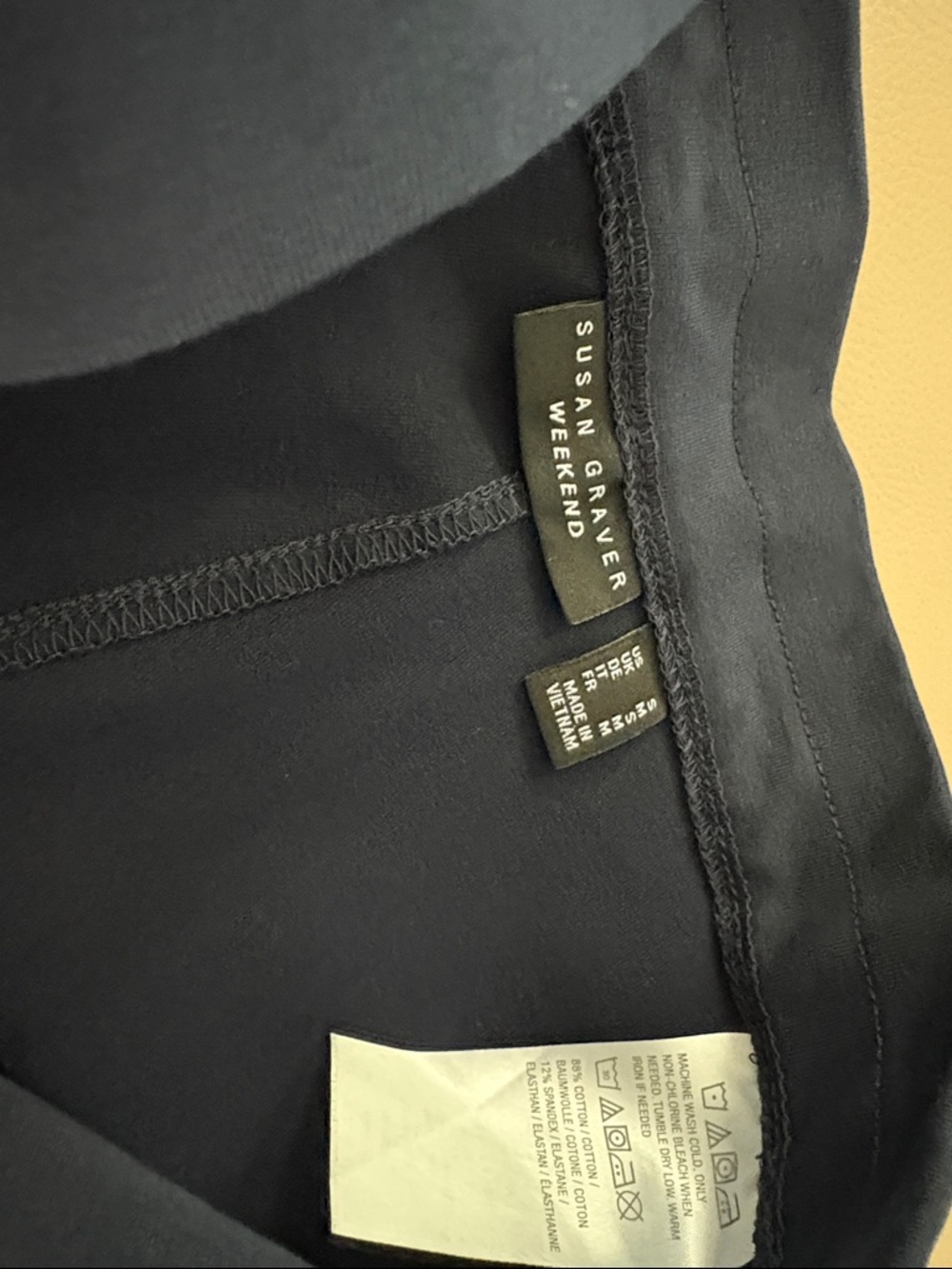 Susan Graver Weekend Pants in Black and Navy BUNDLE - Picture 3 of 4